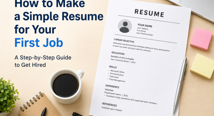 How to Make a Simple Resume for Your First Job
